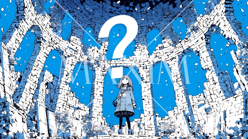 クエスチョンマークのある風景