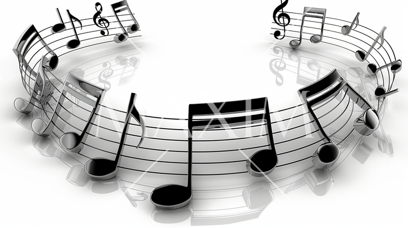 音符をモチーフにした背景