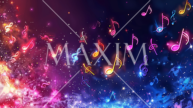 音符をモチーフにした背景