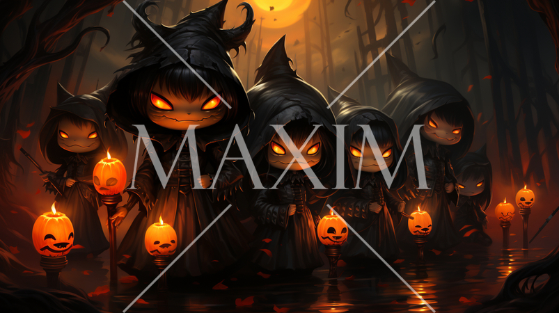 本格的なハロウィン仮装をしている子供