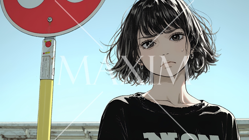 Noという表現を思いっきり顔に表しているる女性