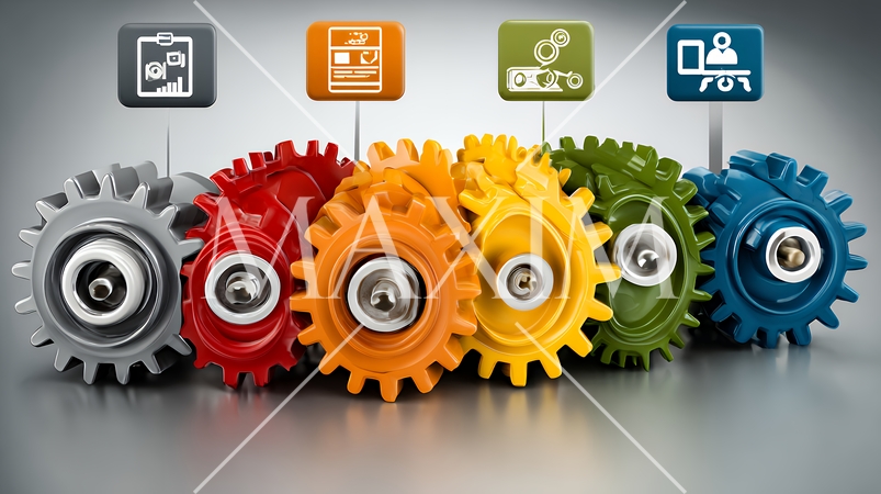 PDCA：「Plan（計画）」「Do（実行）」「Check（評価）」「Action（改善）」のイメー