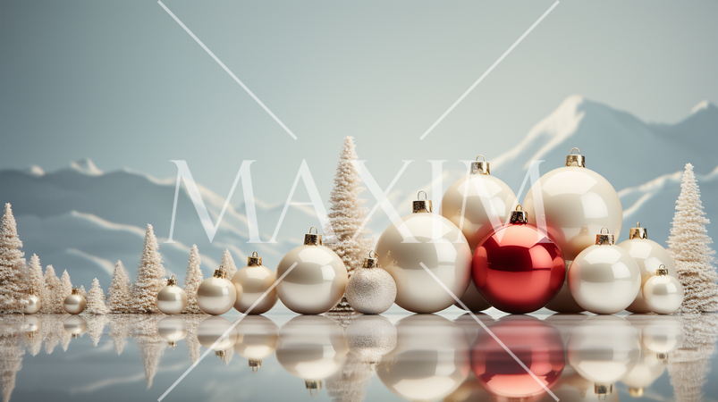 メリークリスマス：ミニマルアート（Minimalism）的表現の背景画像