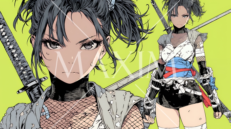 セクシーな女忍者（くノ一）