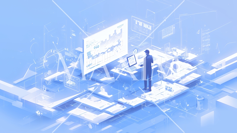 綿密なビジネス戦略を練っている男性