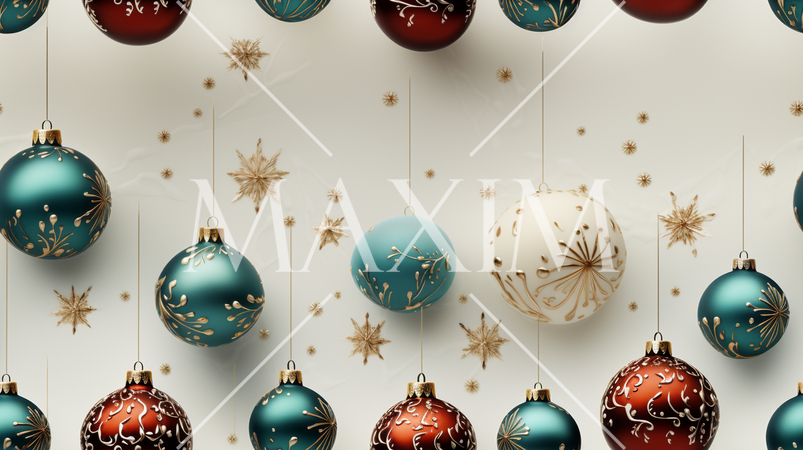 クリスマスオーナメントの連続パターン