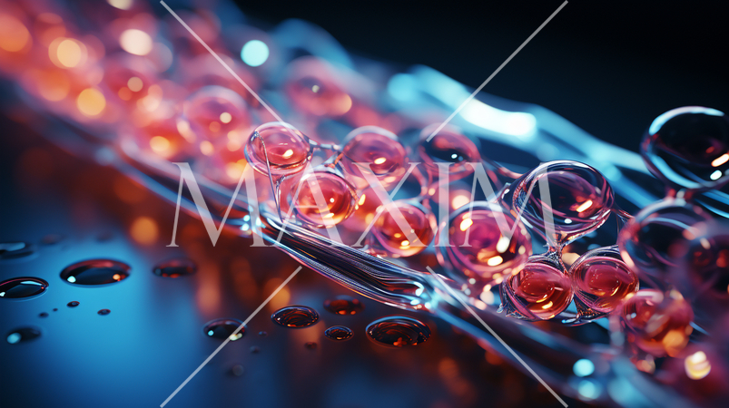 数珠つなぎの泡の背景イメージ