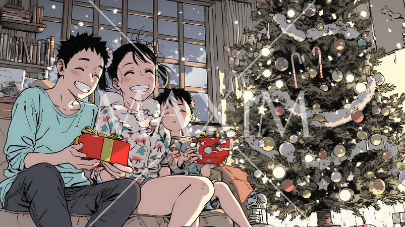 仲良し親子の楽しいクリスマス