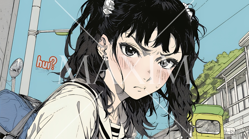 「はぁ？」と呆れた表情をしている女子高生