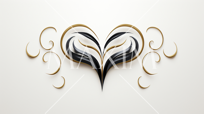 結婚式のイメージ：ハートをイメージしたシンボルデザイン