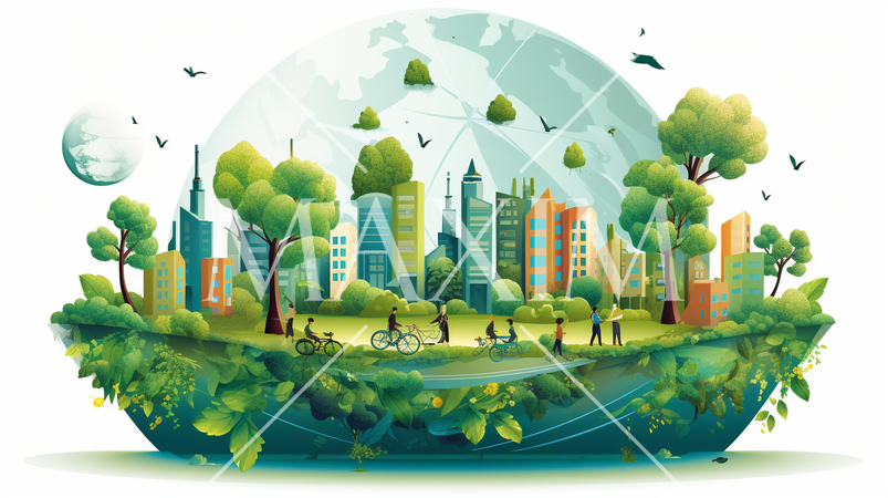 SDGs：企業活動としての環境と持続可能性：持続可能なビジネスプラクティス、環境保護活動。