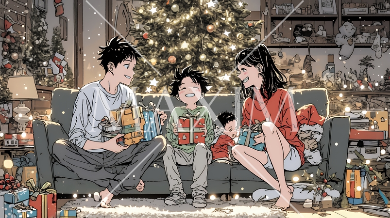 仲良し親子の楽しいクリスマス