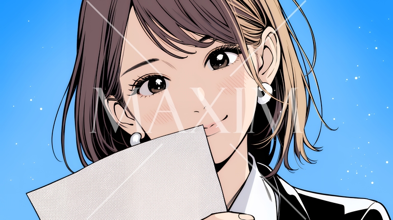 書類を確認するビジネスウーマン