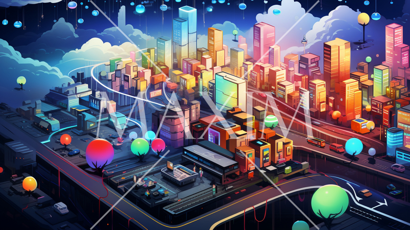 クラウドコンピューティング：クラウド上でデータ共有、複数のデバイスからアクセス。