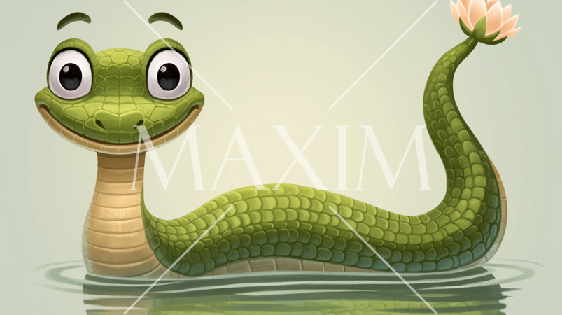 変な顔をしたユニークな蛇