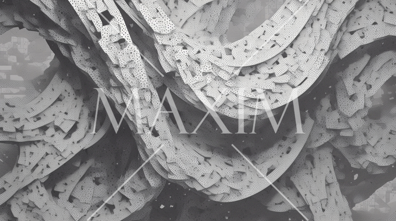 モノクロで複雑なレースのようなパターンを活かした背景