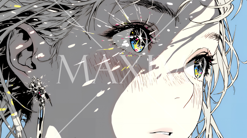 輝く瞳で見つめる好奇心旺盛な若い女性