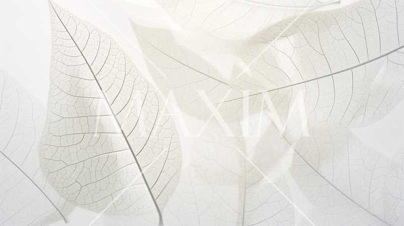 リーフパターン背景：モダンで洗練された雰囲気の抽象的なリーフのパターンの背景。