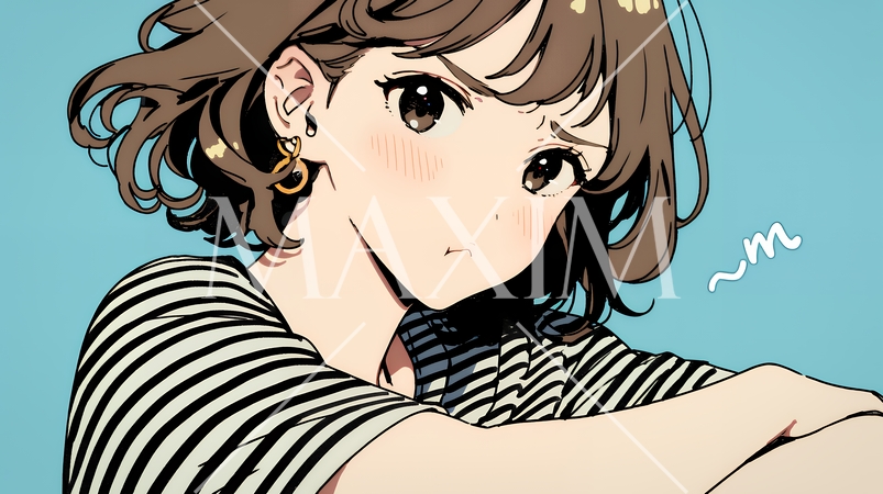 「ふん！」という表情でそっぽを向いている若い女性