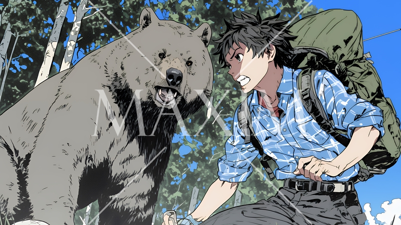 熊に遭遇してしまった人