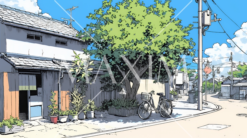 昭和のかおりが漂う町並み