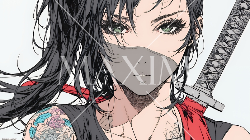 セクシーな女忍者（くノ一）