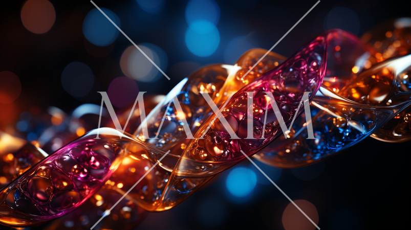 色とりどりのガラスが螺旋状にからまっている背景イメージ