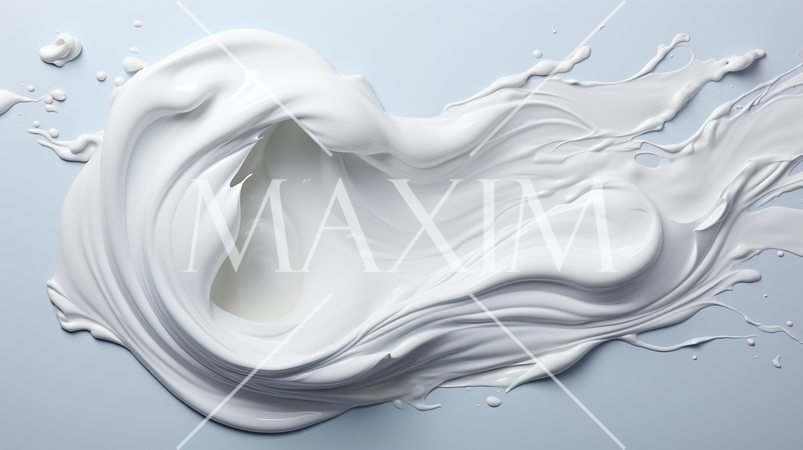 白い油絵の具を白い紙に盛り付けた背景画像：精緻CG