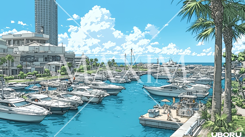 沖縄のヨットハーバー