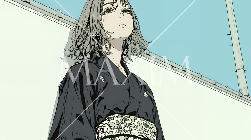 葬儀で黒紋付を着た女性