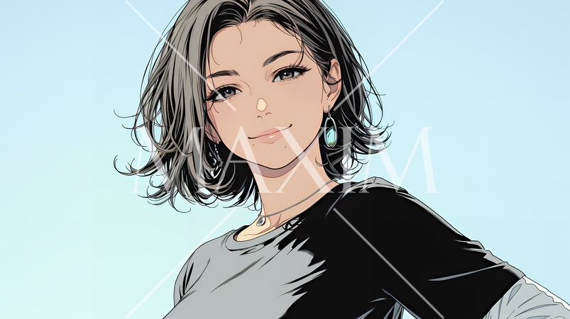 得意げな表情を浮かべている若い女性