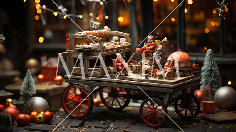 クリスマスセールのイメージに使える実写風イラスト