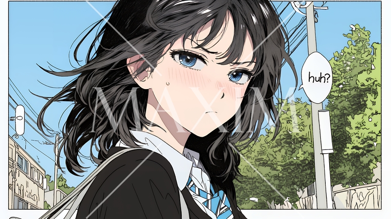 「はぁ？」と呆れた表情をしている女子高生