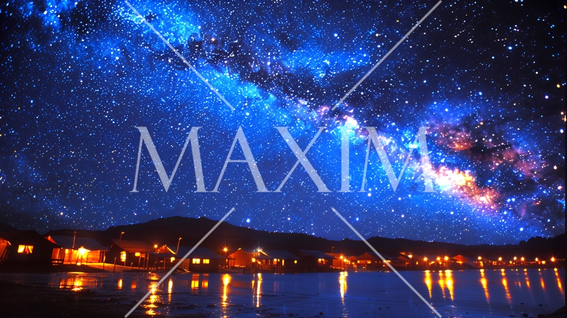 スターリーナイト：夜の水面に映る天の川