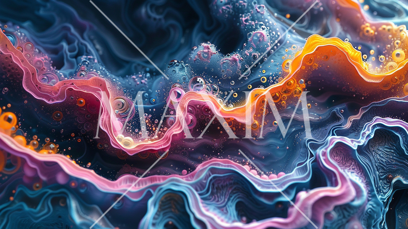 火星とかにいそうな架空の微生物の顕微鏡画像