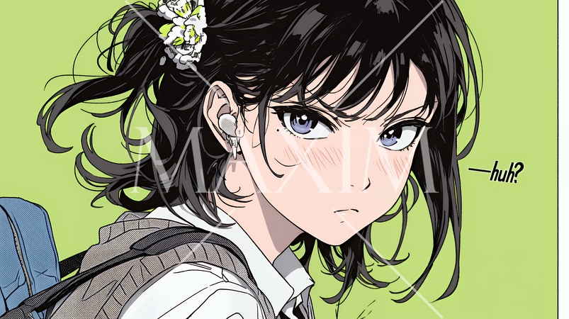 「はぁ？」と呆れた表情をしている女子高生