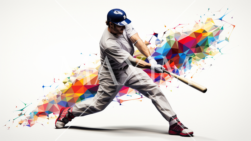 野球選手の打撃の瞬間