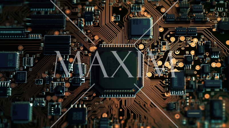 コンピュータ基板のイメージ背景画像：精緻CG画像