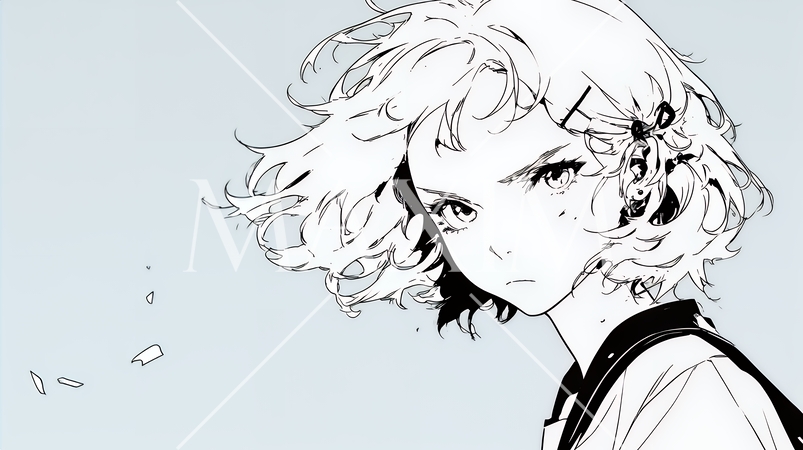 悟りの瞬間：人智では越えられない自然の摂理を知った瞬間（シンプルな色使い）