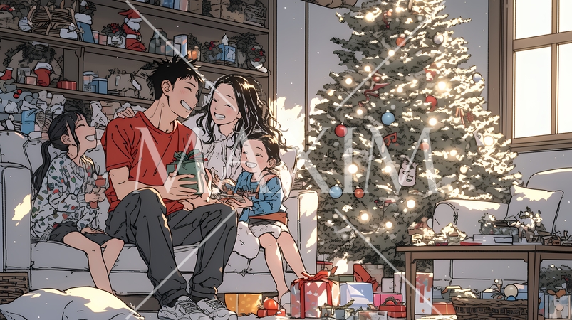 仲良し親子の楽しいクリスマス