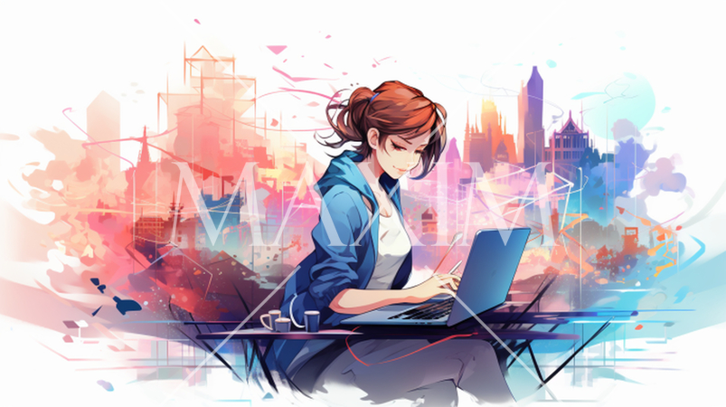 モバイルワーク：モバイルデバイスを使用した仕事、リモート作業。