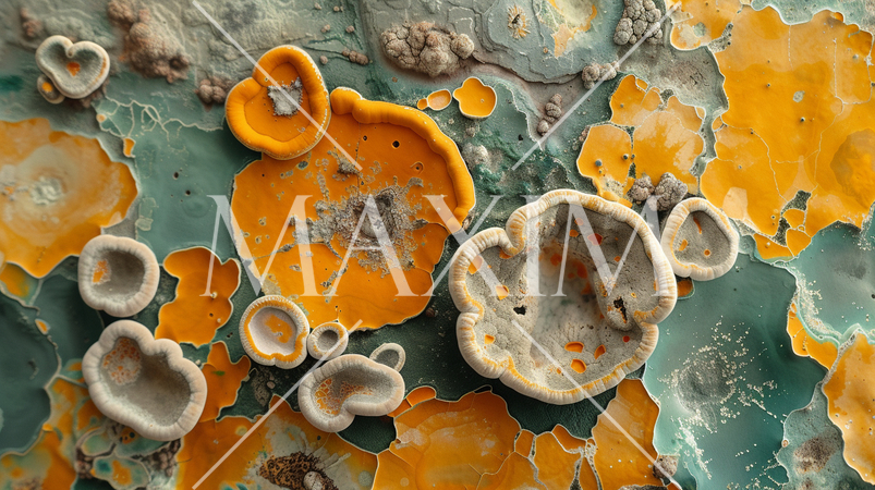 火星とかにいそうな架空の微生物の顕微鏡画像