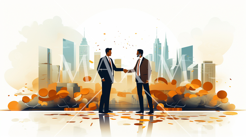 ビジネス投資：投資家と起業家の交渉、資金調達。