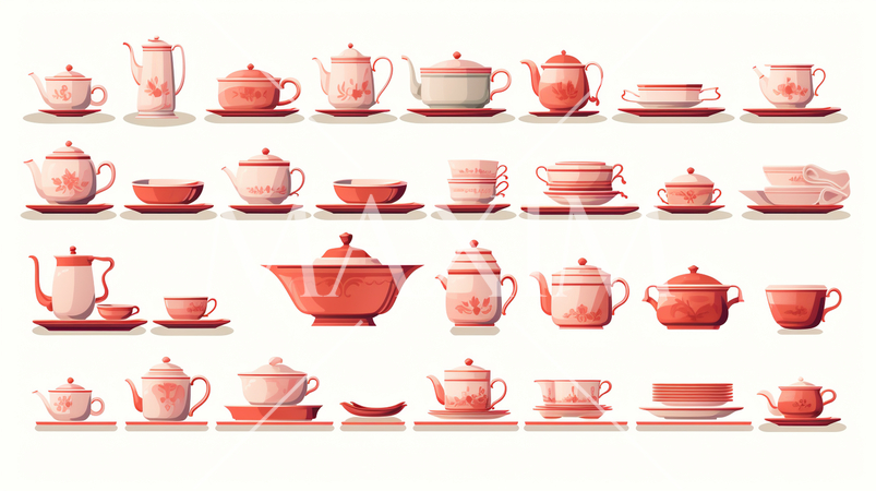 テーブルウェアのアイコンのリファレンスシート