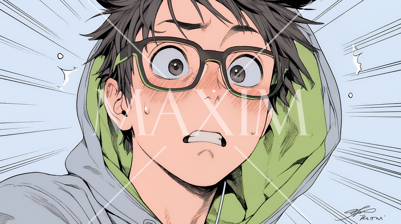 想定外のことを目にして驚いている様子