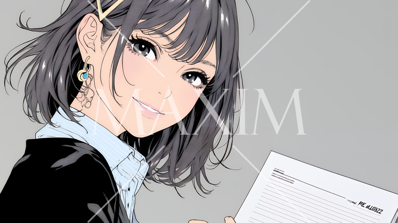 書類を確認するビジネスウーマン