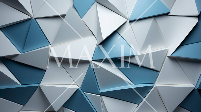 白色基調の立体的なジオメトリックな背景画像