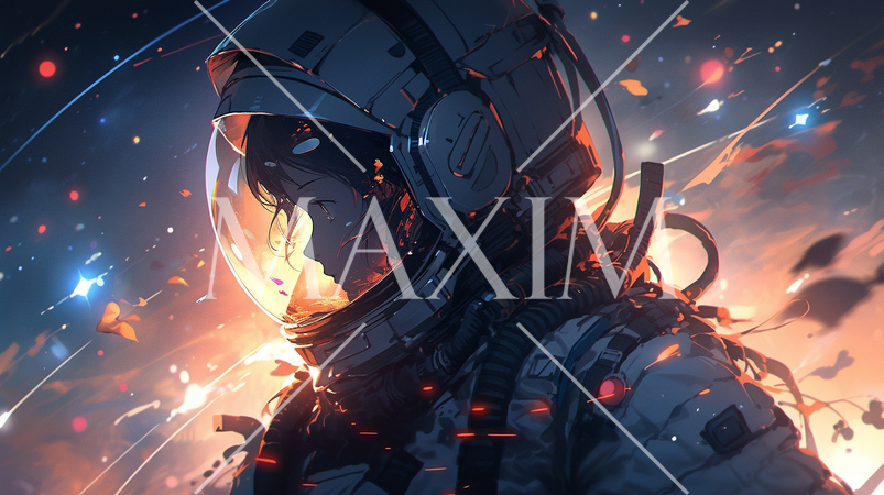 船外活動中の宇宙飛行士