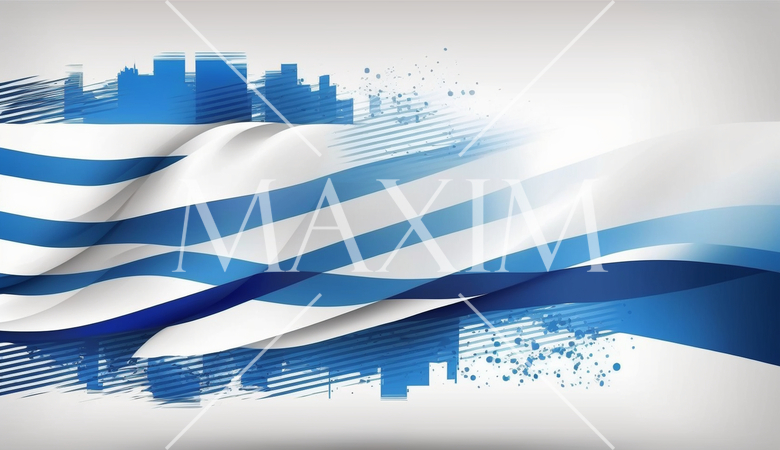 イスラエルの国旗をモチーフにした背景