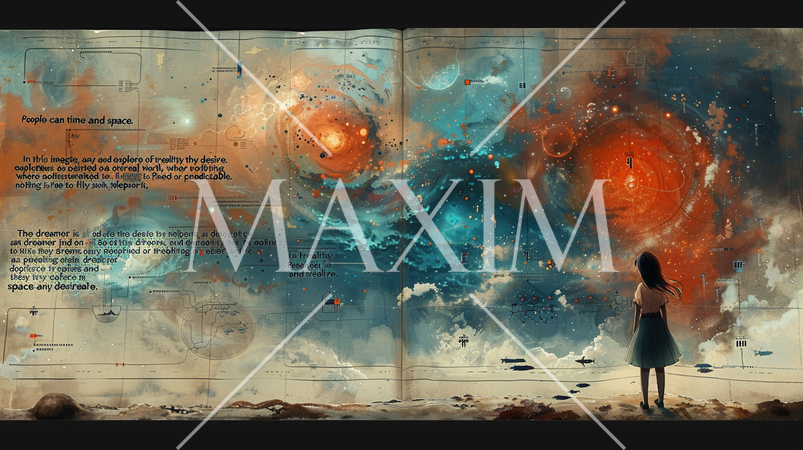 潜在意識、自我など人間が内包する意識をイメージ